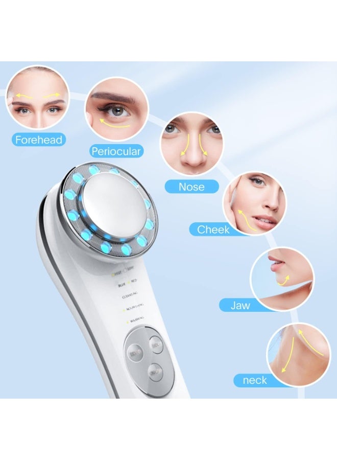 MAKINGTEC مدلك الوجه، أدوات العناية بالبشرة 7 في 1 جهاز الوجه عالي التردد، جهاز الوجه الجلفاني للعناية بالبشرة - Image 2